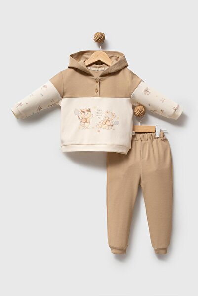 hhoneybaby 100% Organic Cotton Play Tennis 2-Piece Baby Set
