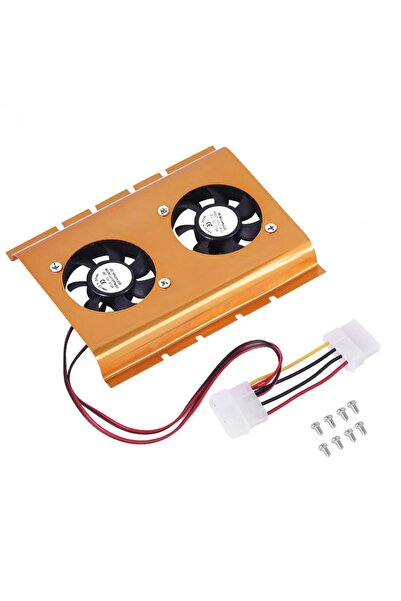 Temiz Pazar 4222 Dual Hdd External Disk Case Internal Cooling Fan