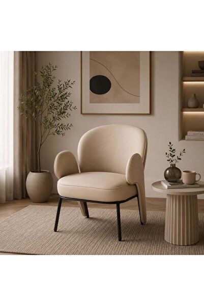on home Fixed Single Chair - Beige
