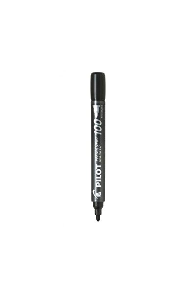 Pilot Marker permanent 100, varf rotund Rosu
