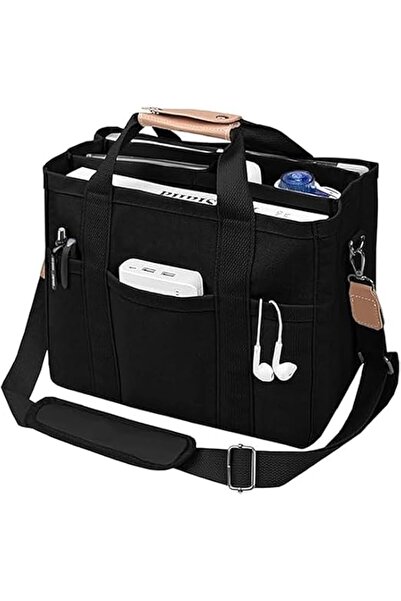 Generic Large Canvas Tote Bag for Women, Multi-Pocket Crossbody Shoulder Bag,...