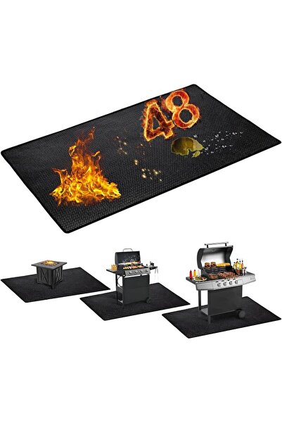 GENERAL 36 x 48 inch Under Grill Mats for Outdoor Grill - Fireproof Grill Mat...