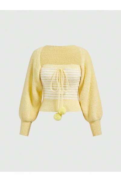 Sheya Sweater, yellow - M