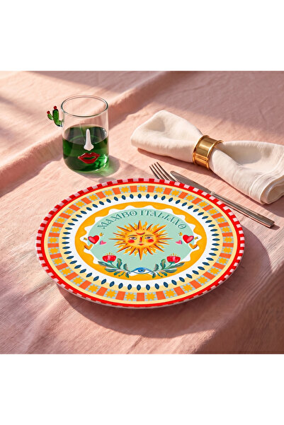 Baci Milano Dolce Far Niente Güneş Desenli Emaye Supla Ø 33 cm