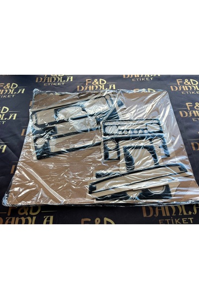 FD Damla Etiket Citroen C4 Front Chest Mahogany Veneer Color Set Black Color Set
