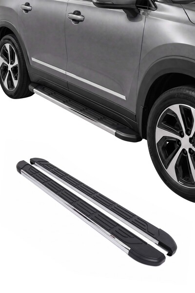 OMAC Kia Sportage 5 2021-2026 Uyumlu Araca Özel Sideline Yan Basamak Krom