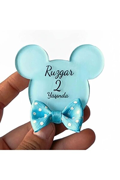 Mekece Baby Candy Gift Bebe-344M Mickey Model Blue Transparent Plexiglass Mag...