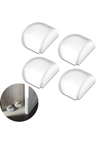 Bukela 4 Pieces Door Stoppers Wall Protector Self-Adhesive Door Stopper for D...