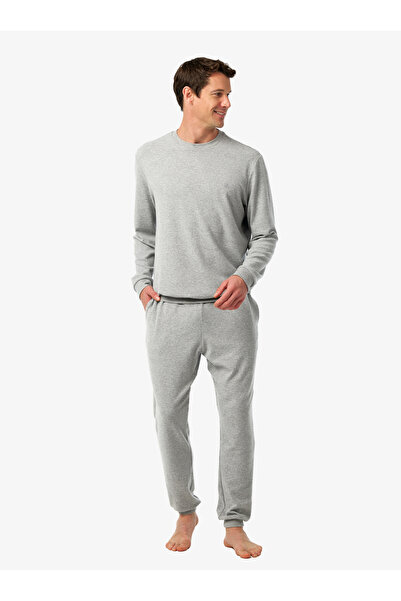 Blackspade Erkek Termal Pijama Takımı 40987 - Gri Melanj