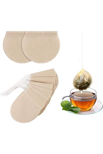 Tazweeq 200PCS Tea Bags, Disposable Empty Tea Bags, Tea Infuser Drawstring Te...