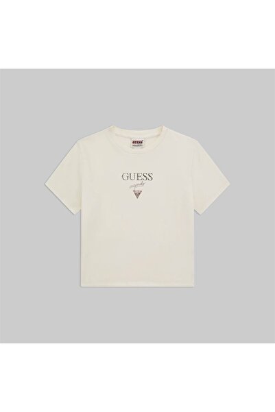 Guess Collection GUESS Originals Γυναικείο Μπλουζάκι με Μικρό Τριγωνικό Λογότυπο