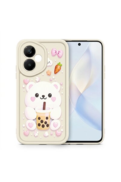 Nezih Case Huawei Honor 400 ile Uyumlu Kamera Korumalı Sevimli Desenli Siliko...