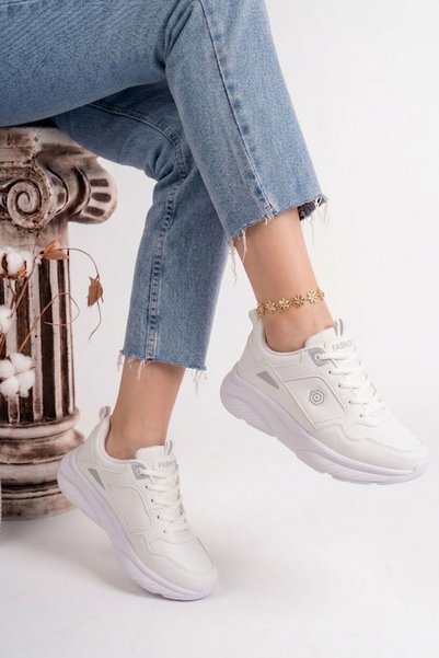 AlbiShoes Women's High Thick Sole 5 cm Soft Anatomical Comfortable Sole Women's Sneaker Sports Shoes
