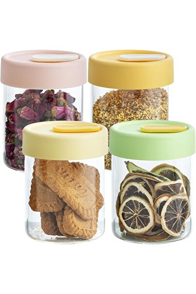 EXCEFORE Airtight Glass Jars with Lids, Leakproof Food Storage Containers, BP...