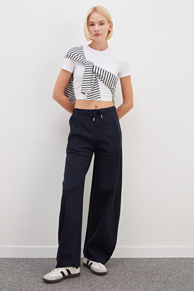 Fulla Moda Tie-Waist Baggy Sweatpants