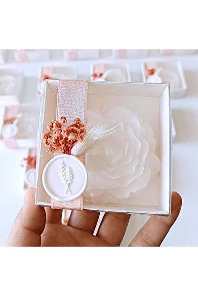 Mekece Baby Candy Gift Bebe-313 Cipso Floral Sealed Boxed Rose Candle - 30 Pi...