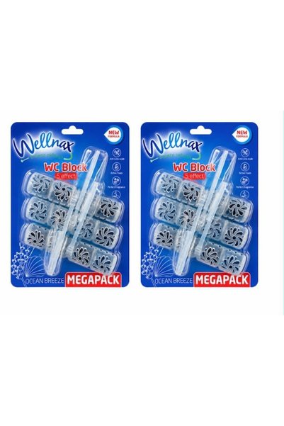 Wellnax Set de 2 blocuri WC MegaPack Breeze Refresh Ocean Breeze, 5 efecte