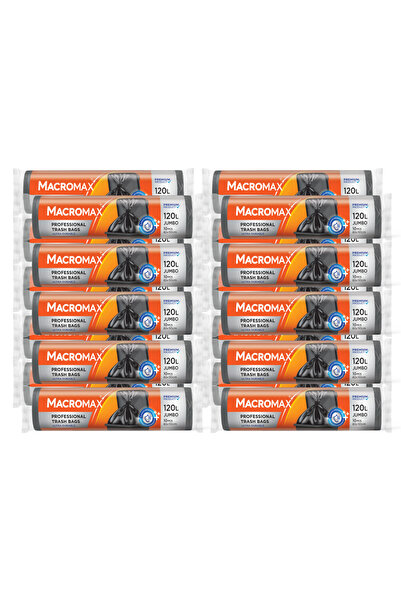 MACROMAX 20x Saci Jumbo 120L profesionali de uz casnic, 10 bucăți.