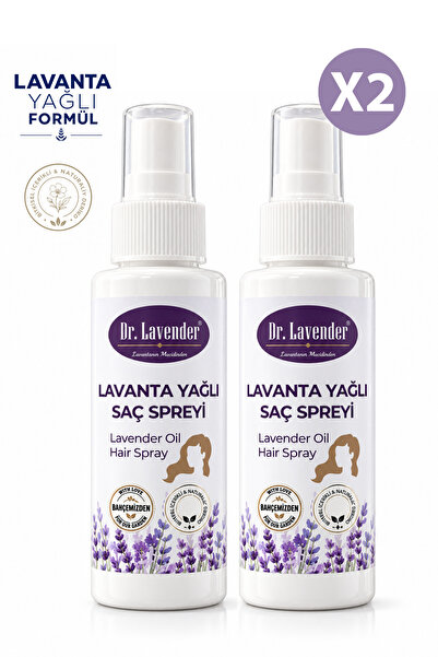 Lavanta Yağlı Saç Spreyi 100 ml 2'li Set Kolay Tarama ve Bakım Spreyi