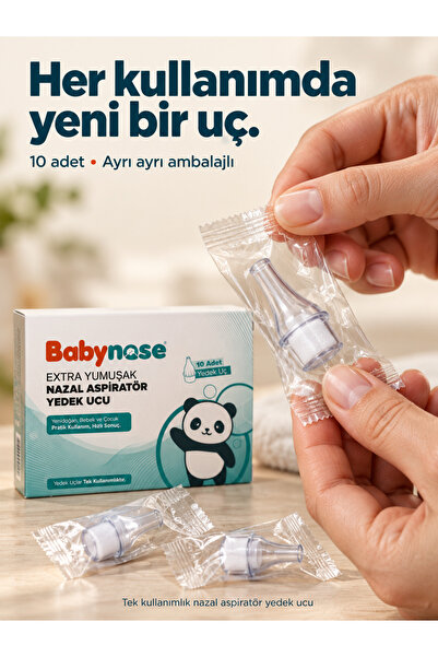 BABYFOR Bebek Burun Aspiratör Yedek Ucu 10 Adet