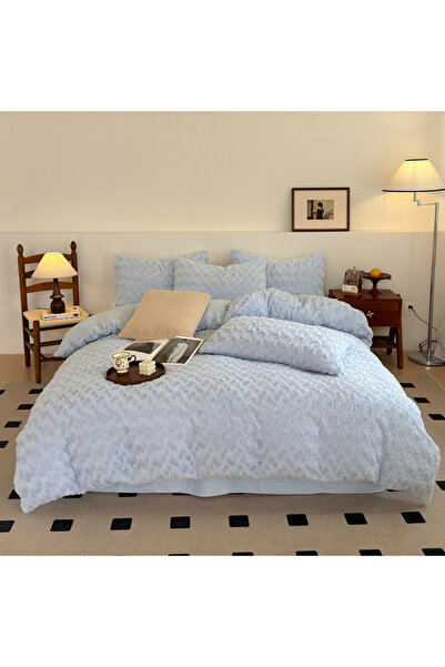 Casa New Concept Cocolino Double Bed Linen Long Rabbit Fur, Multiple (Duvet D...