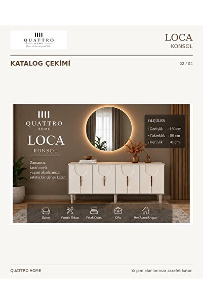 QUATTRO HOME LOCA KONSOL DOLAPLI