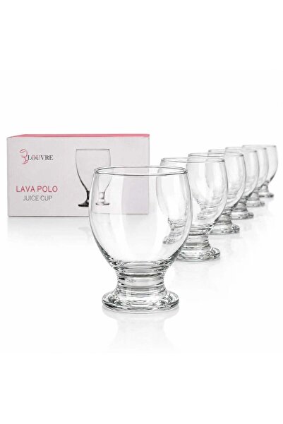 JML Pahar cu Picior 6/set, din Sticlă 11x7.5cm, Transparent
