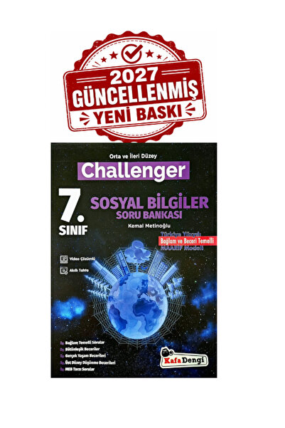 Kafa Dengi Yayınları Kafadengi 7.Sınıf Challenger Sosyal Bilgiler Soru Bankası Maarif Modeline Uygun 2026-2027
