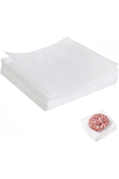 GENERAL 100Pcs 6" x 6" Unbleached Parchment Paper, Burger Patty Paper, Non-St...