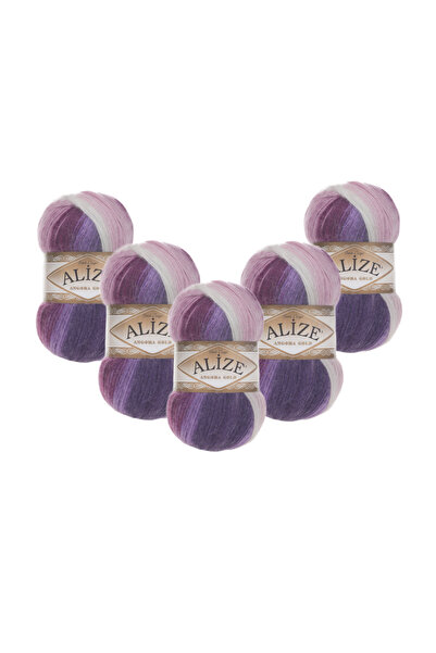Alize Angora Gold Batik 2630 5 Pieces 500 Gr 2750 Mt 20% Wool 80% Acrylic Han...