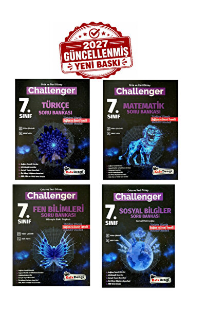 Kafa Dengi Yayınları Kafadengi 7.Sınıf Challenger Türkçe - Matematik-Fen Bilimleri - Sosyal Bilgiler Soru Bankası 2026-2027 Yeni Baskı Maarif Modeline Uygun