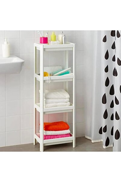 GENERAL 1 Piece Bathroom Corner Shelves Bathroom Shelving Unit Plastic Shelf ...