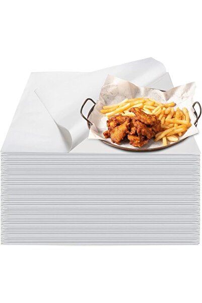 Neyimqr 100PCS Grease Proof Deli Wrappers, 12 * 12" White Wax Paper Sheets, R...