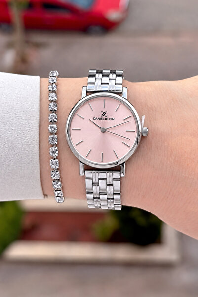Daniel Klein Kadranı Pembe Kordonu Silver Renk 30 Mm 24 Ay Garantili Kadın Ko...