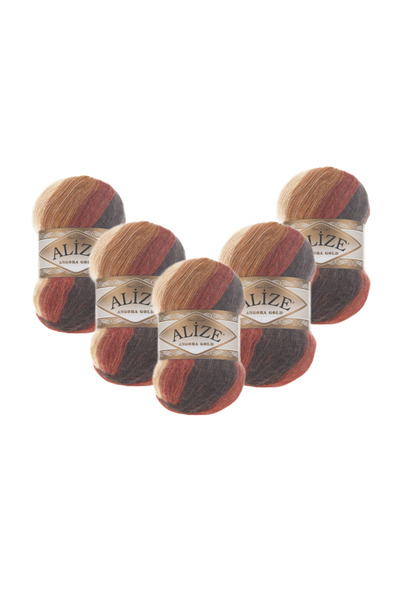 Alize Angora Gold Batik 2626 5 Pieces 500 Gr 2750 Mt 20% Wool 80% Acrylic Han...