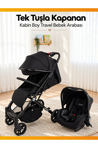 modabebekler Yeni Nesil Kabin Boy Travel Sistem Tek Tuşla Katlanır Çekçekli P...