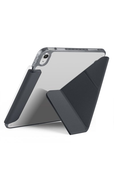 m.tk moveteck iPad 11 A16 2025 /10. Nesil 10.9 inç Kılıf Kalem Tutuculu Manyetik Kilit Mekanizmalı Şefaf Arka Fold Standlı Kapak