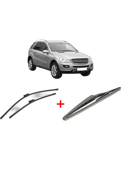 Bosch Set of 3 wipers MERCEDES-BENZ M-CLASS (W164) 2005 - 2011, for windshiel...