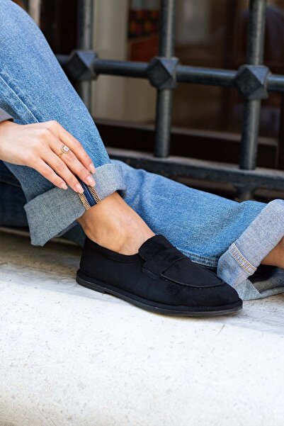 DESPİNA Rina women's suede loafer - classic everyday shoe with comfortable sole