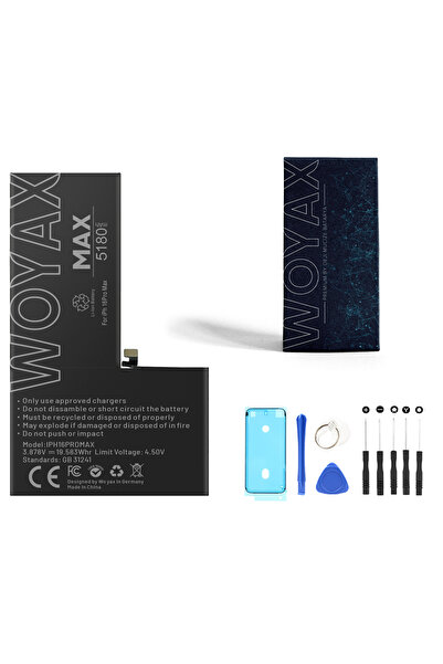 woyax iPhone 16 Pro Max Batarya 5180mah Premium Yüksek Kapasite Pil