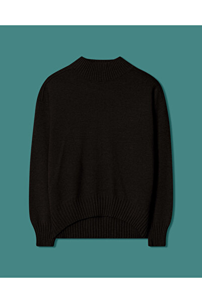 SEÇİL Dik Yaka Oversize Triko Kazak