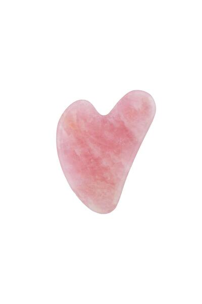 Zeynep Büyükbay Pink Quartz Natural Stone Gua Sha Facial Massage Stone