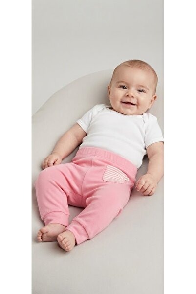 Minipolo Bebek %100 Pamuk Penye Cepli Alt Pijama