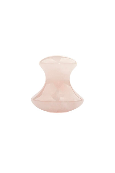 Zeynep Büyükbay Pink Quartz Natural Massage Stone (Mushroom Gua Sha)