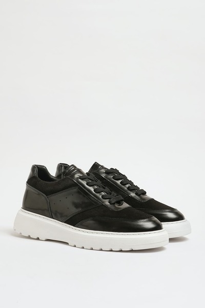 Faruk balkanas Aras Model Genuine Combination Leather Eva Sole Sneaker Shoes