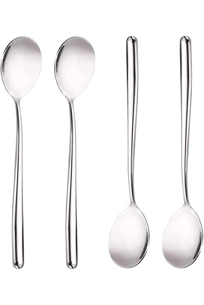 GENERAL MIUPOO Stainless Steel Spoon,Long handle Great Circle Soup Spoons Kor...