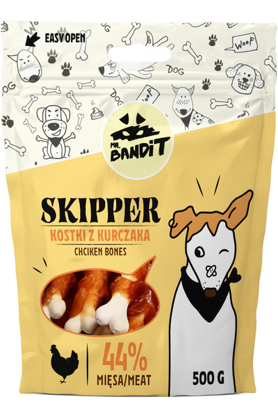 Other Recompense pentru caini Mr. Bandit SKIPPER, ase de pui, 500g