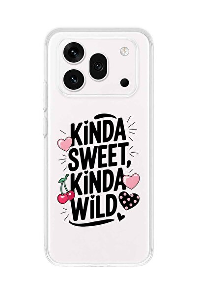 FLAMENKO Honor 600 Pro Compatible Kinda Sweet Kinda Wild Patterned Transparent Phone Case