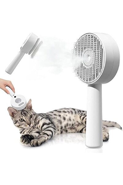 Yelajoy Cat Steam Brush with Self-Cleaning & Release Button, 4-in-1 Rechargea...