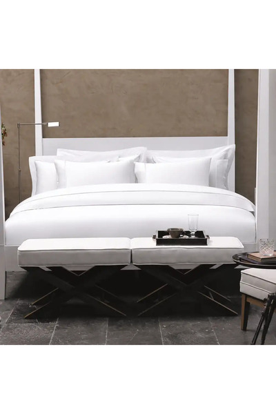 Valeron. Set de lenjerie de pat dublu premium, Valeron, 7 piese, Luna, 100% b...
